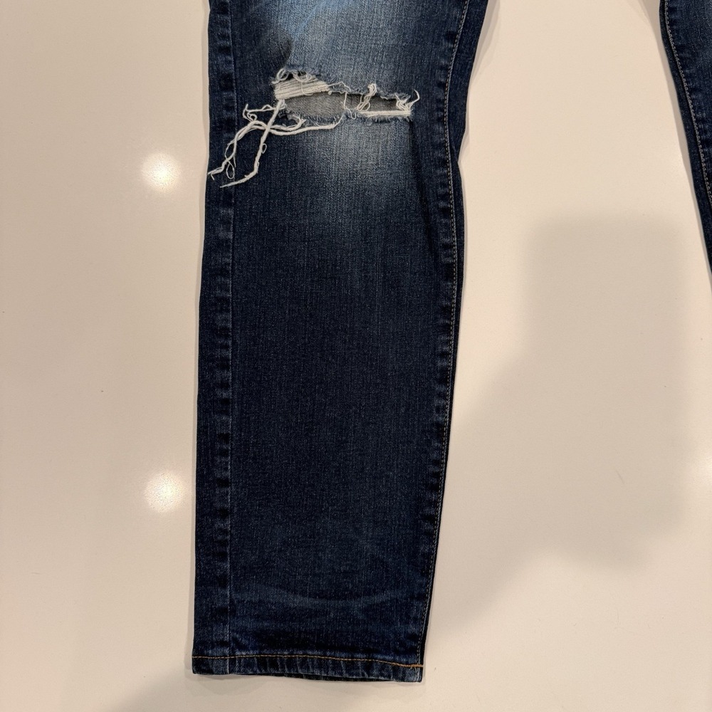 Lucky Brand Jeans Mens 31x32 Blue 411 Athletic Taper Fit Stretch Denim Pants - Picture 7 of 13